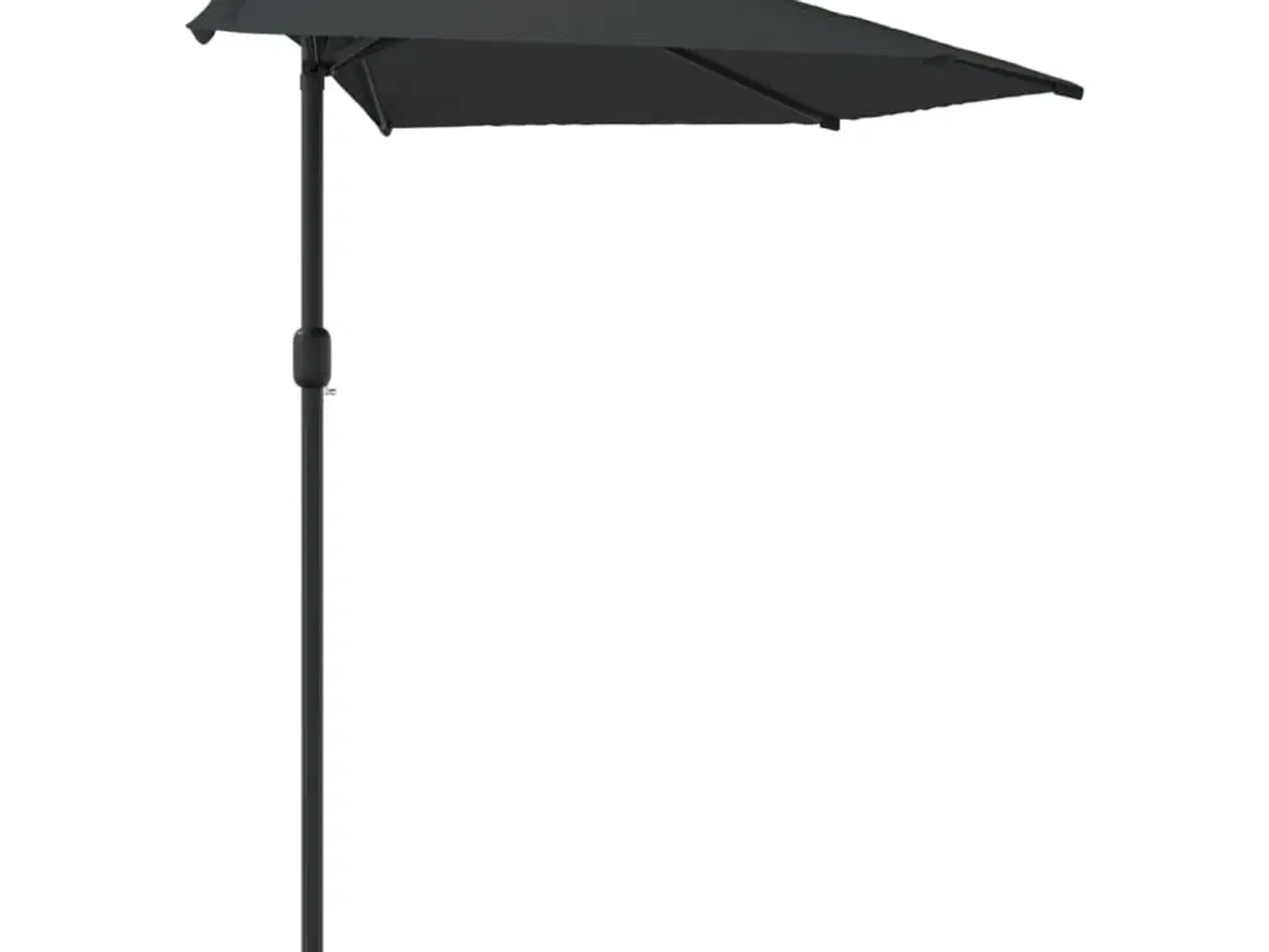 Billede 4 - Balkonparasol med aluminumsstang antracitgrå 300 x 155 cm halv