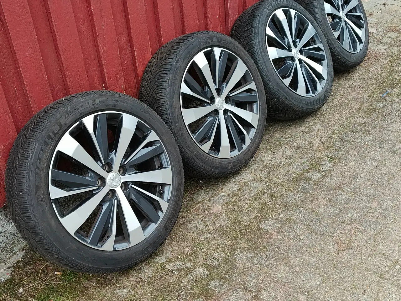 Billede 9 - Originale peugeot alufælge med vinterdæk 205/55/19