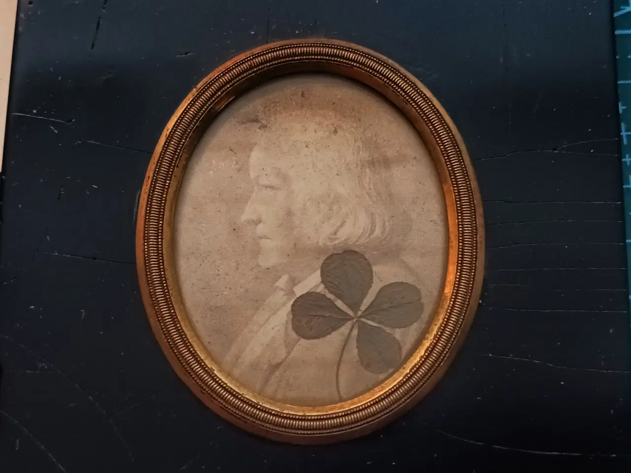 Billede 5 - Antik Silhuet portræt af Bertel Thorvaldsen 1860.