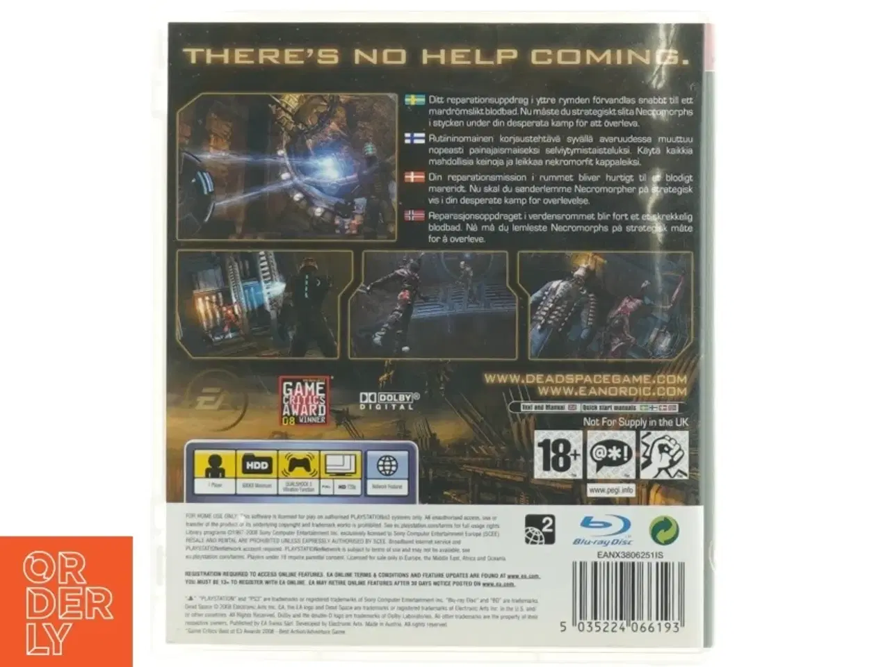 Billede 2 - PS3 spil &#39;Dead Space&#39;