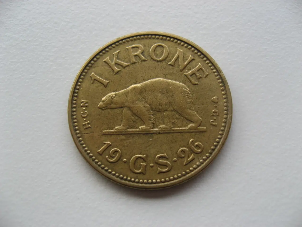 Billede 1 - Grønland Variant flot 1 kr 1926 4.3-H1