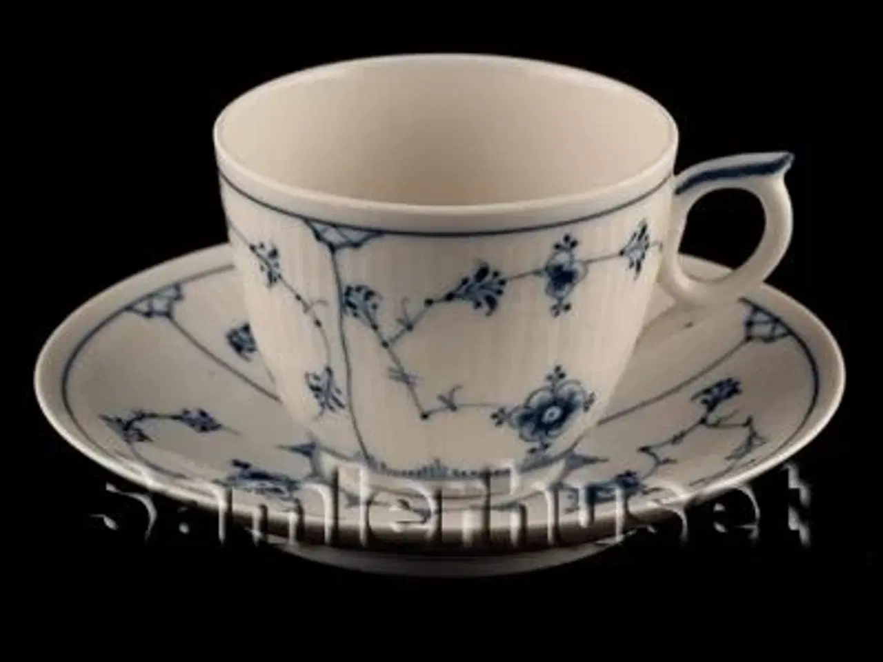 Billede 1 - Blåmalet Chokoladekop