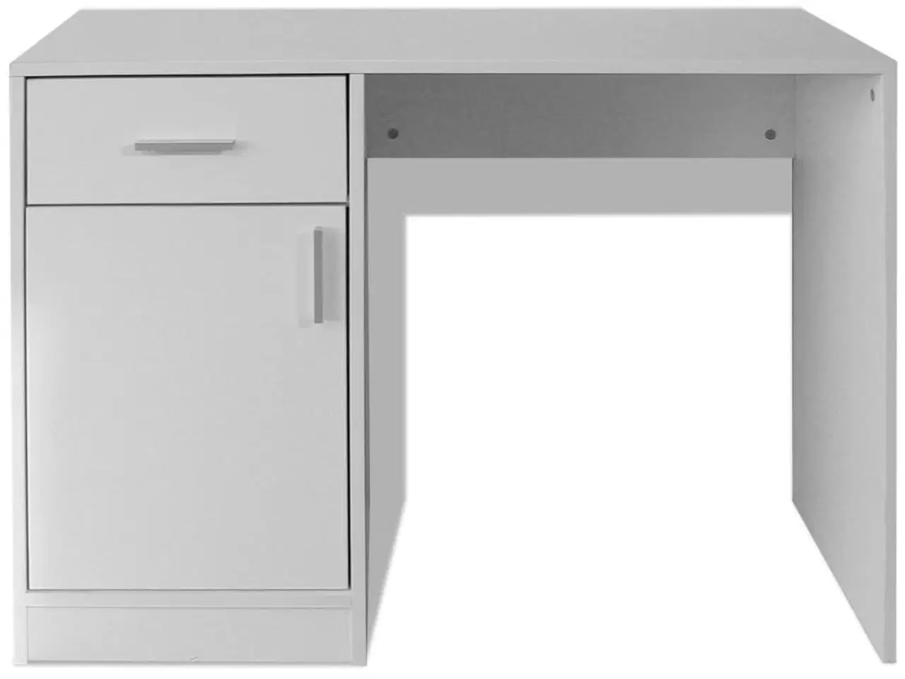 Billede 4 - Skrivebord med skuffe og skab 100x40x73 cm hvid