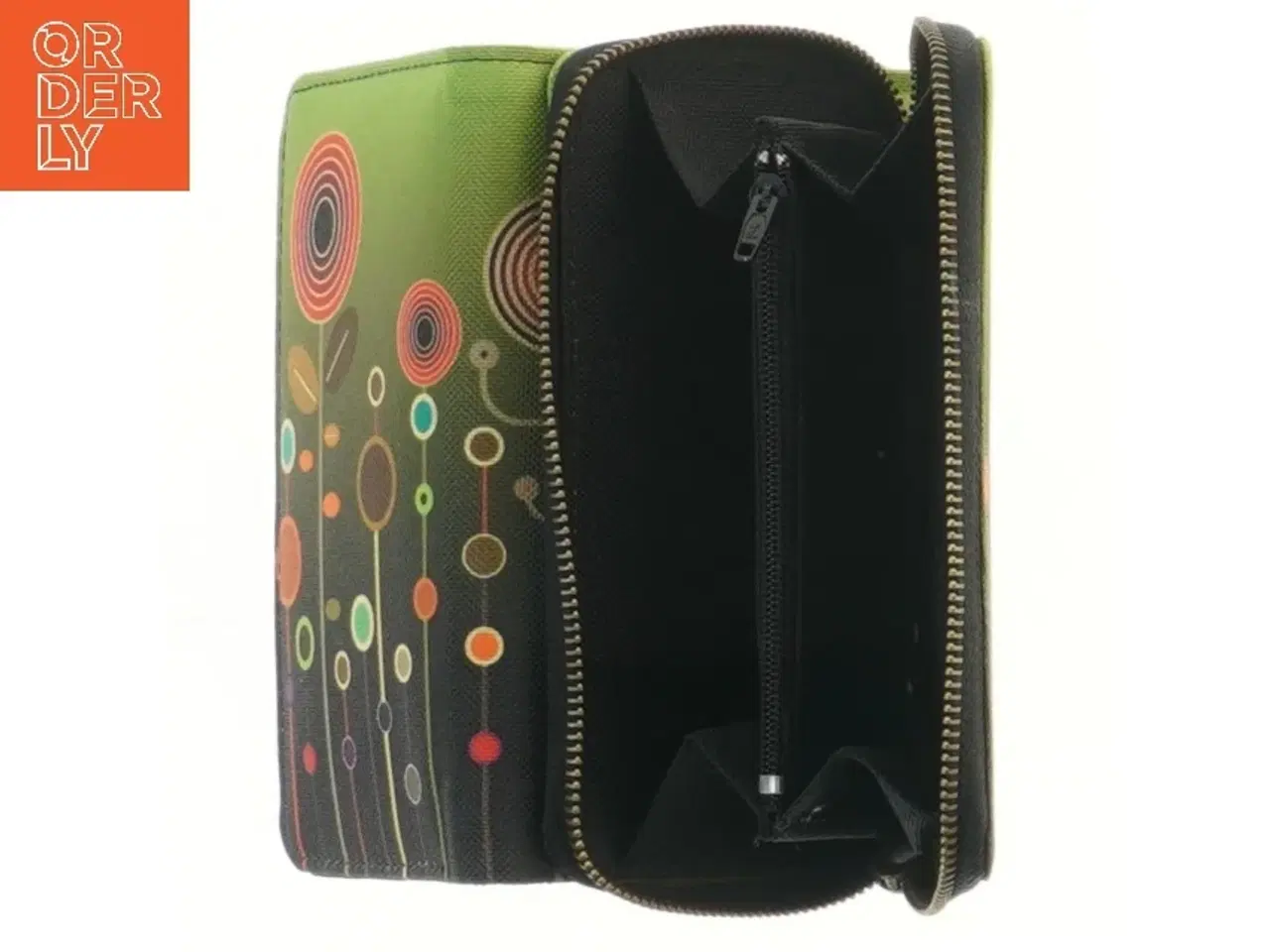 Billede 3 - Farverig pung med blomsterdesign (str. 15x9 cm)