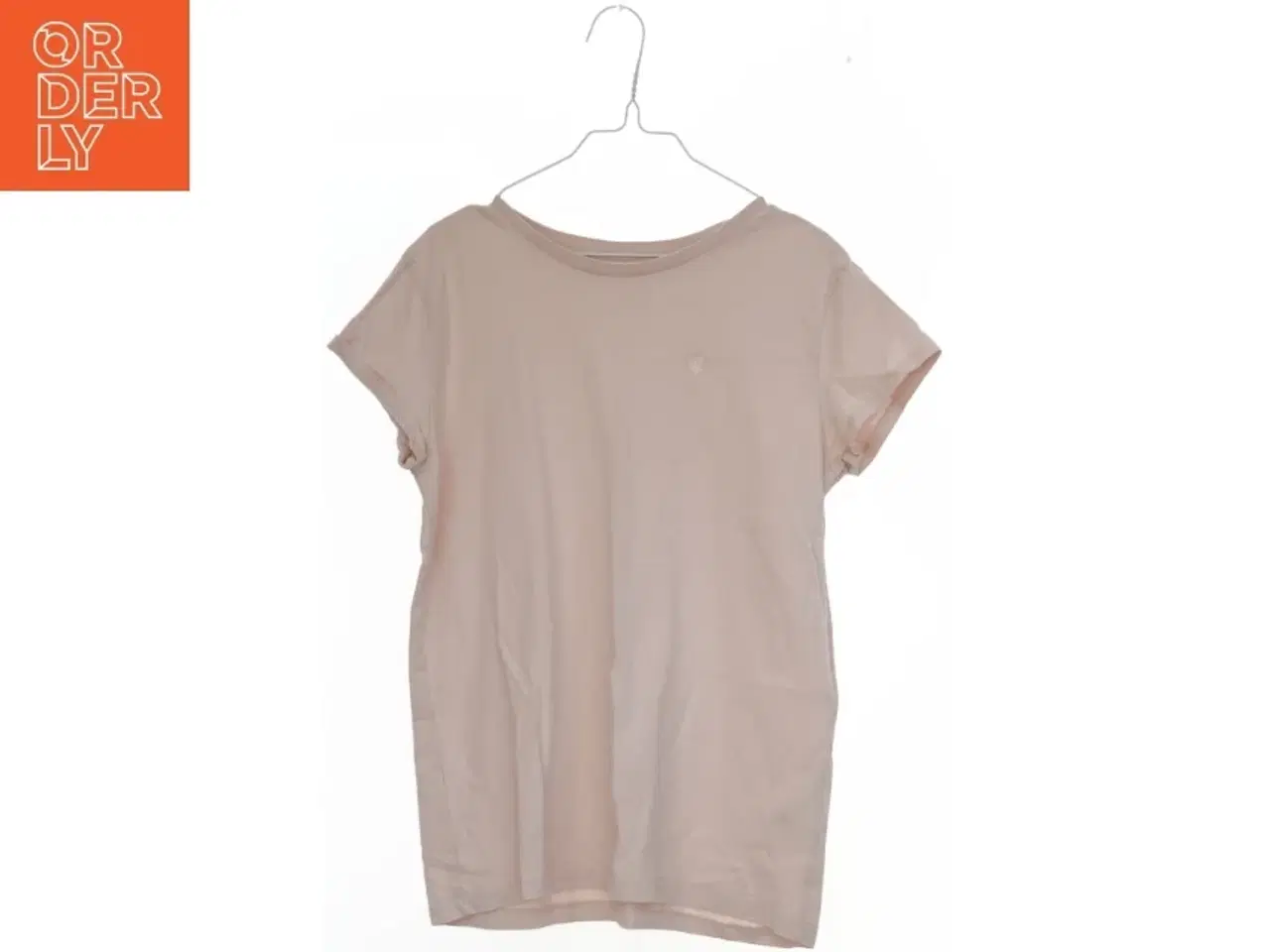 Billede 1 - Beige T-shirt med rund hals fra H&M (str. 164)