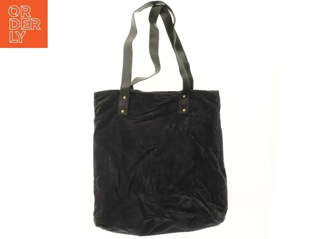 Billede 4 - Sort stof taske (str. 41x40x11 cm)