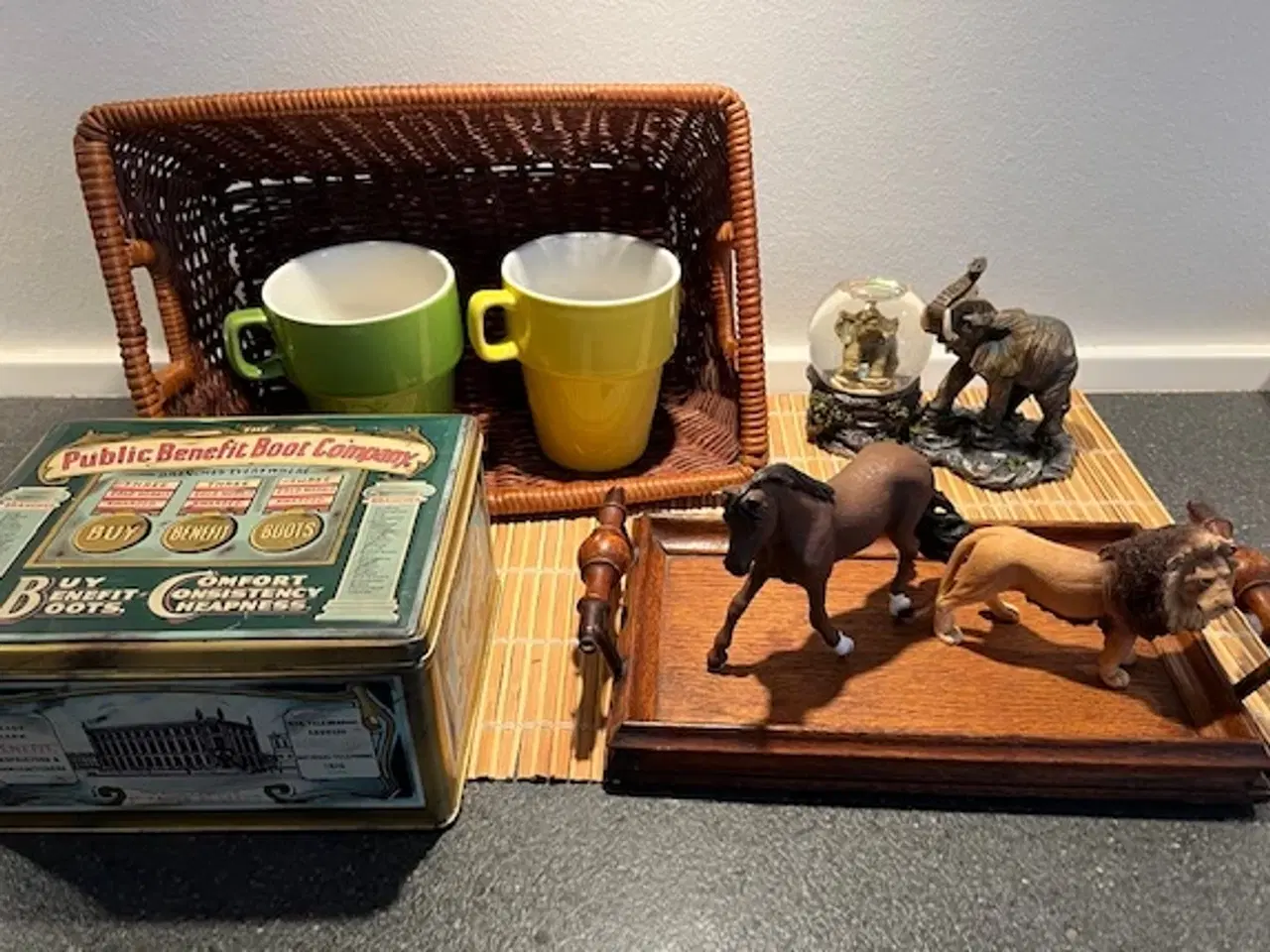 Billede 1 - Vintage - antik serveringsbakke