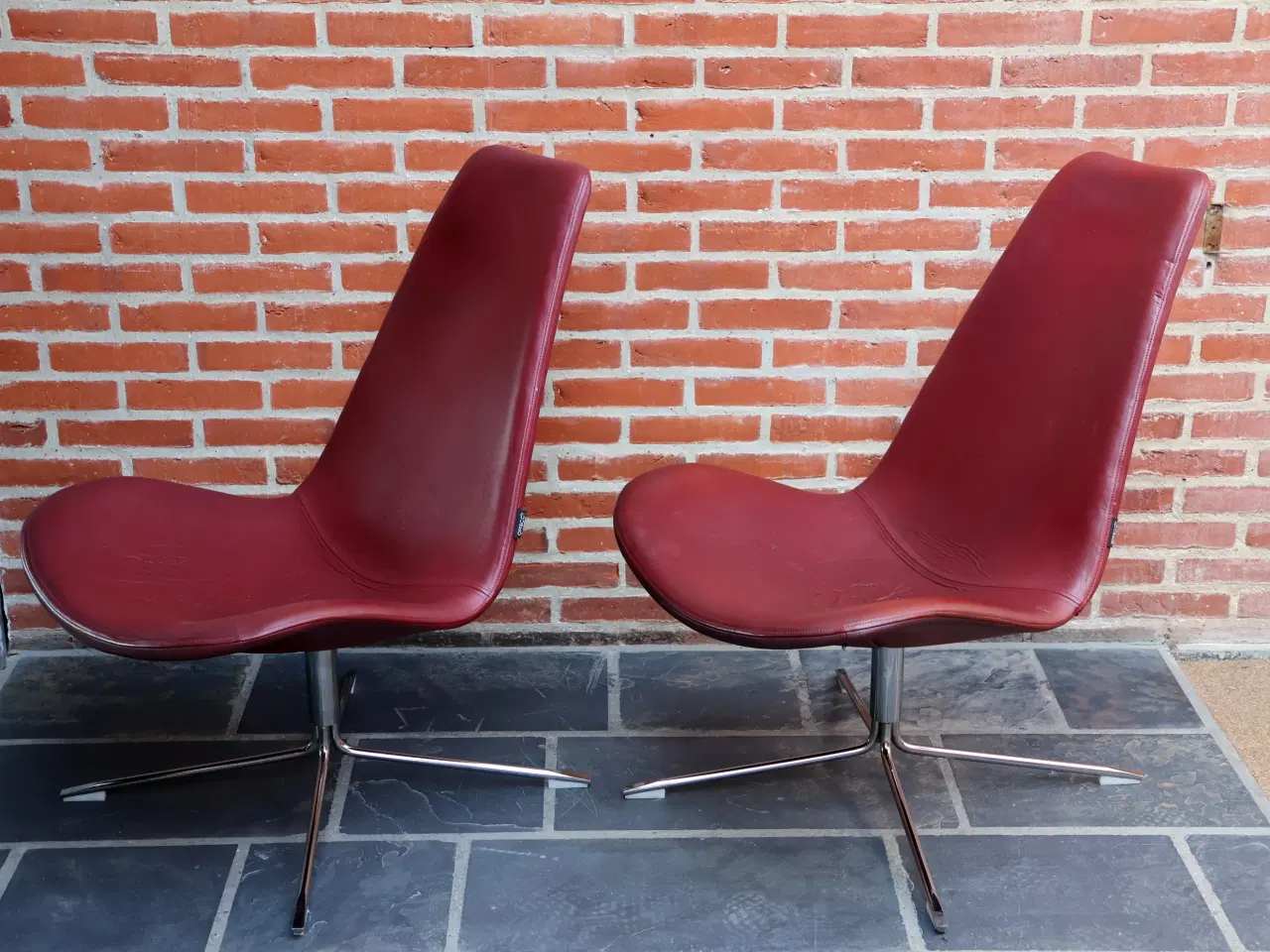 Billede 7 - 2 Stk Offecct Lounge stole i læder