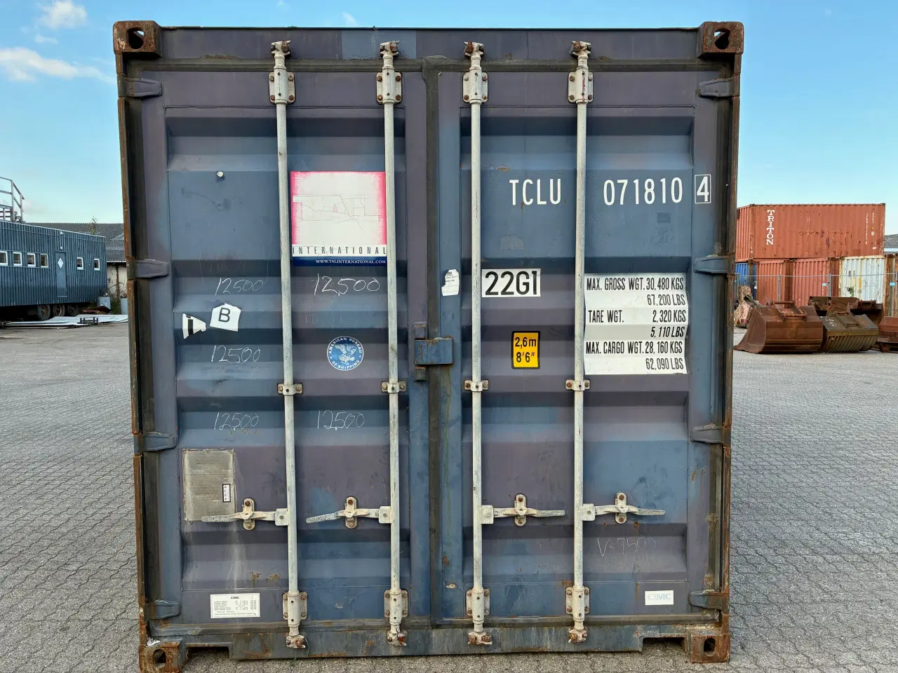 Billede 1 - 20 fods Container- ID: TCLU 071810-4