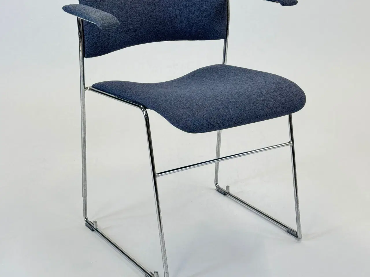 Billede 1 - Howe | 40/4 Konferencestol (Blå m. Krom Stel)
