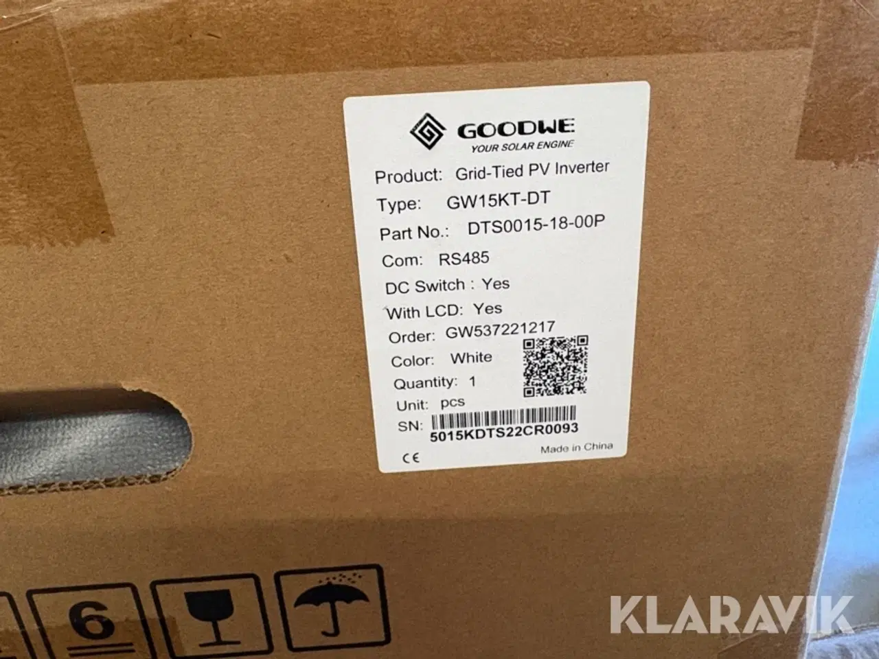 Billede 4 - Solcelle inverter Goodwe GW15KT-DT