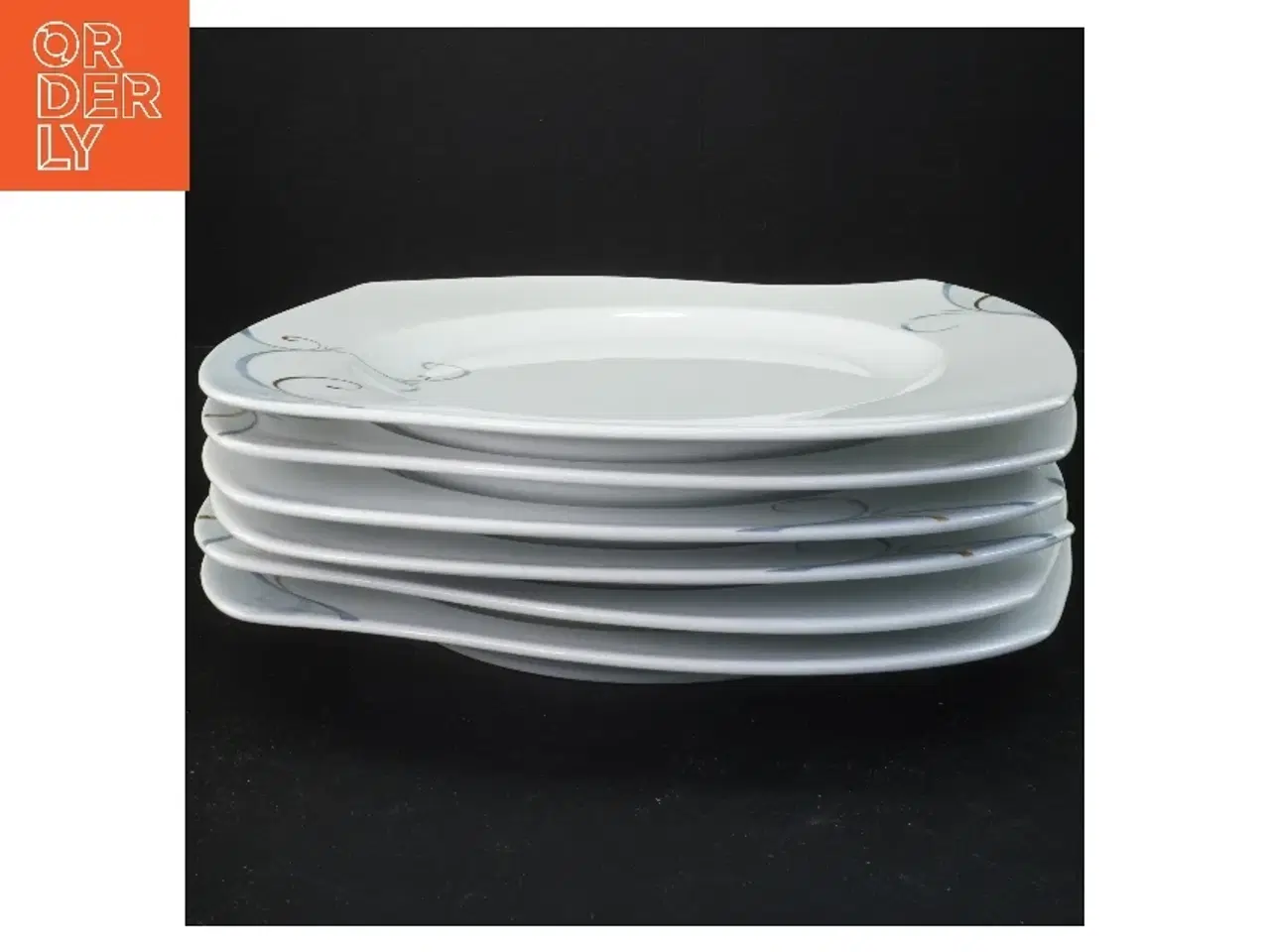 Billede 1 - 6 tallerkner fra Fyrklveren Victoria (str. 6 stk 26x26 cm)