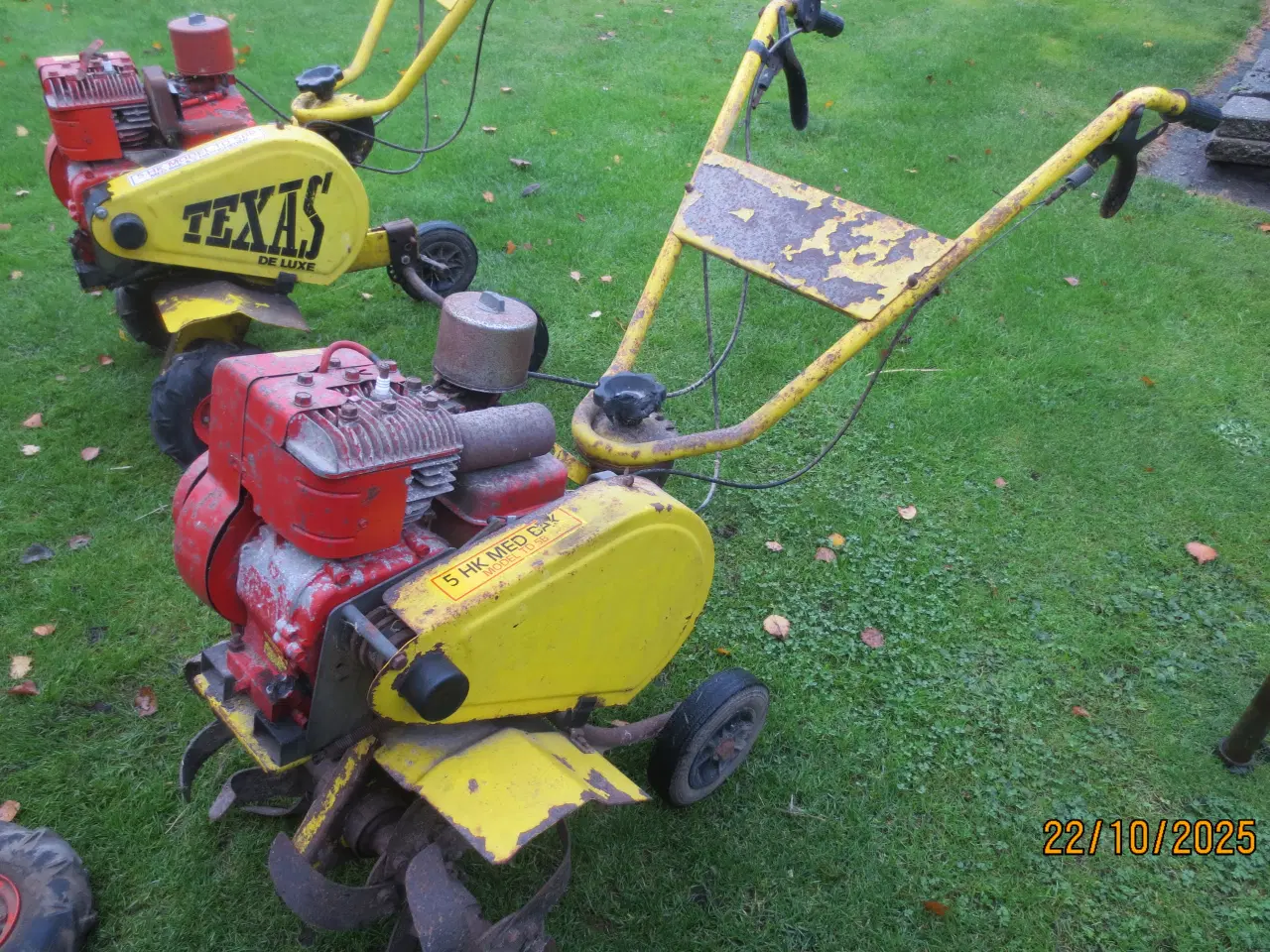 Billede 10 - 2 stkTexas 5 Hk Havefræsere Model De Luxe