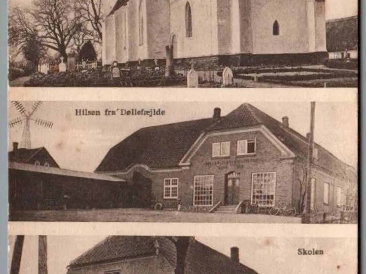 Billede 1 - Hilsen fra Døllefæjlde - Postkort - Brugt