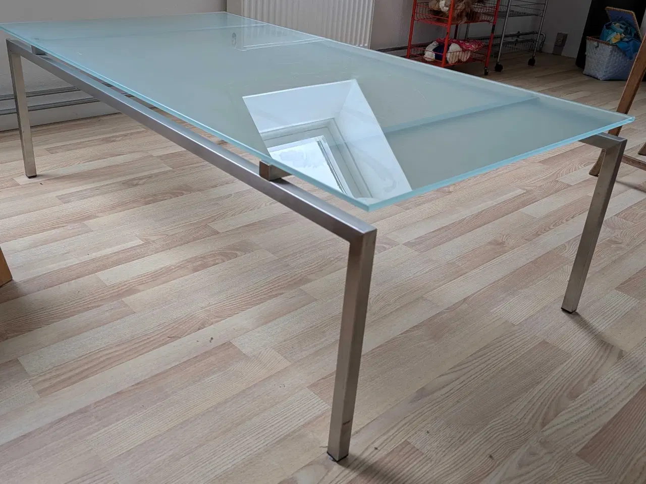 Billede 1 - Sofabord med glasplade