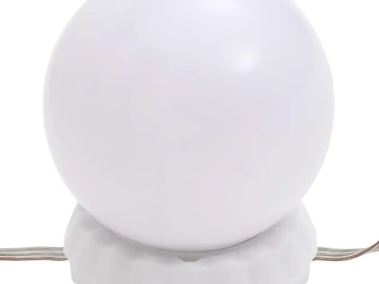 Billede 7 - Makeupbord med LED-lys 86,5x35x136 cm hvid