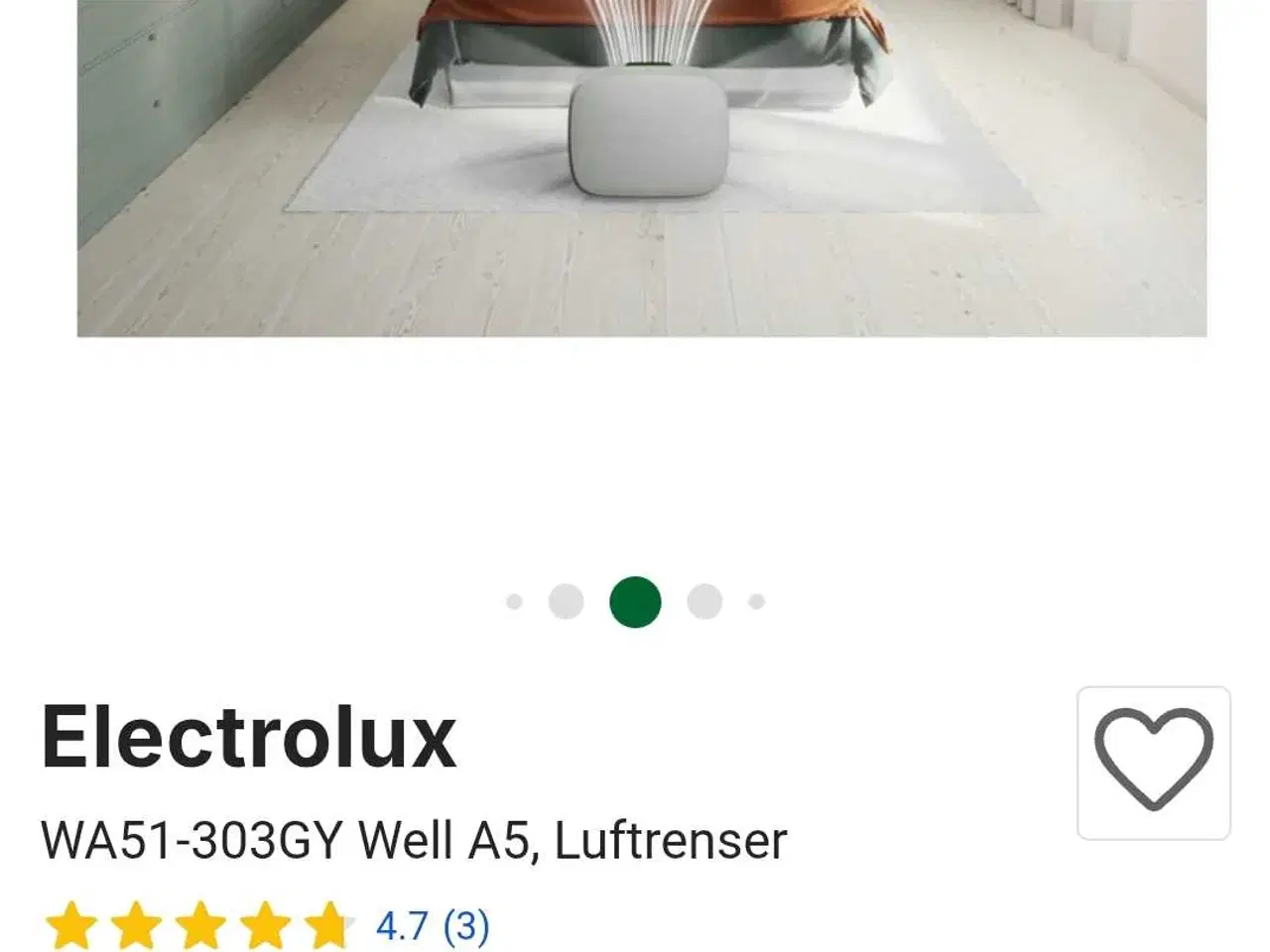 Billede 1 - Electrolux Luftrenser A5