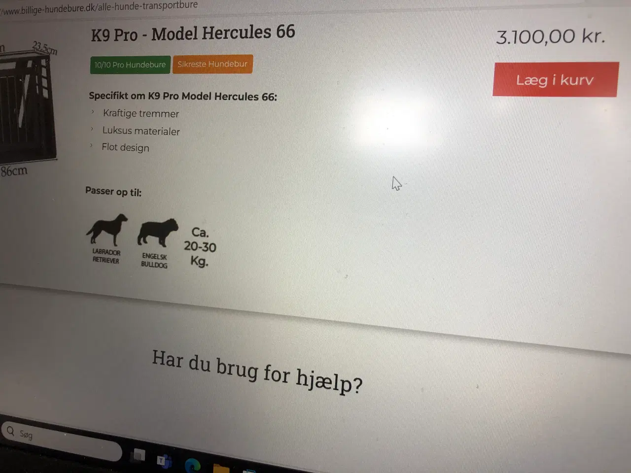 Billede 4 - Hundebur til bilen