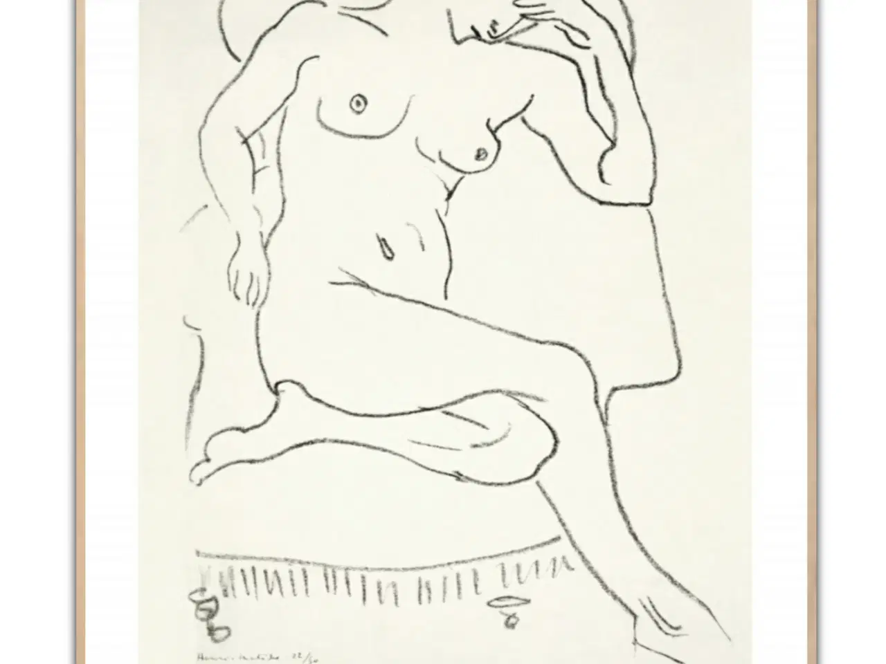 Billede 1 - Henri Matisse, nude sitting 