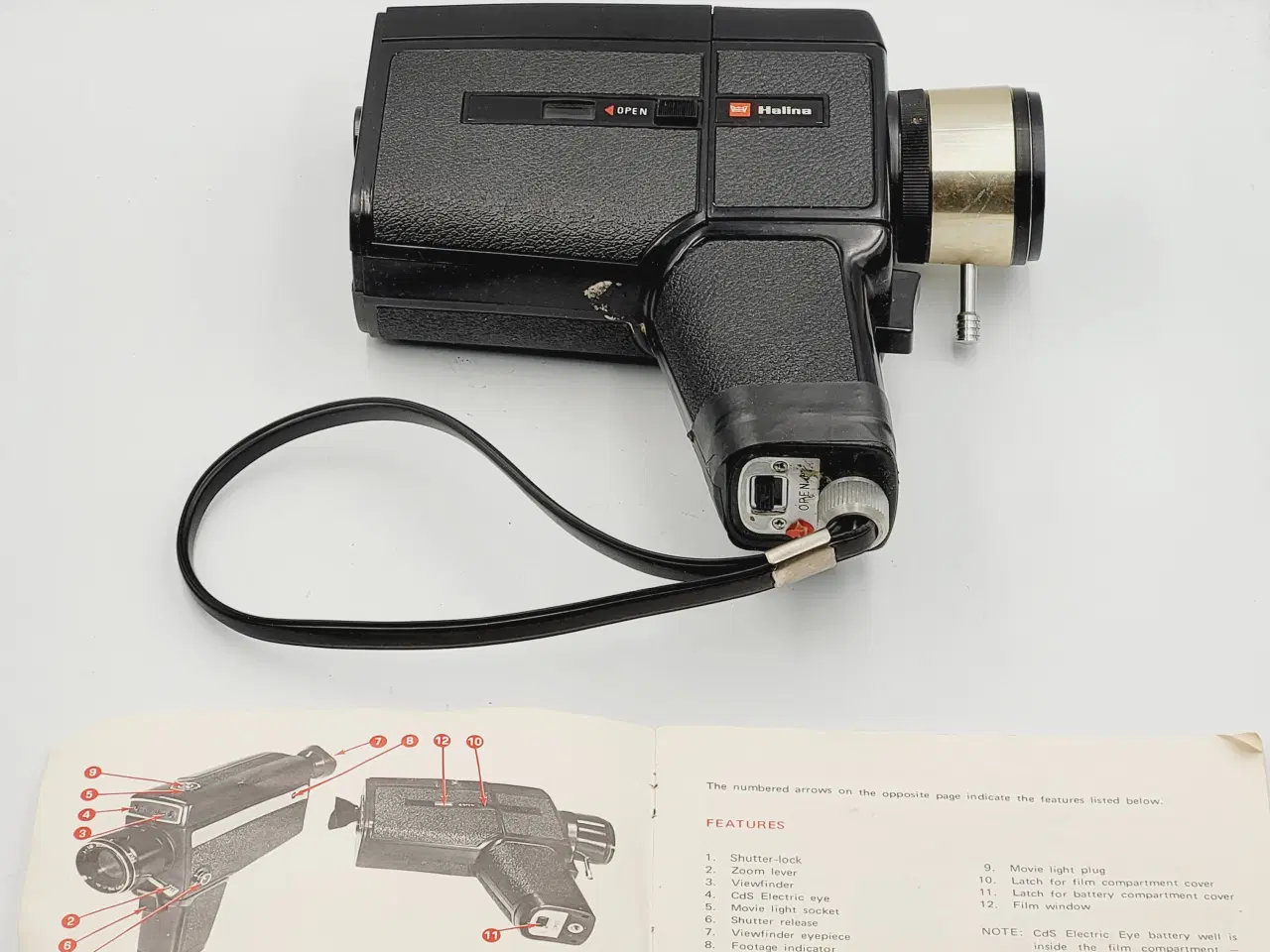 Billede 2 - Halina Super 8 Movie Kamera m. manual og taske