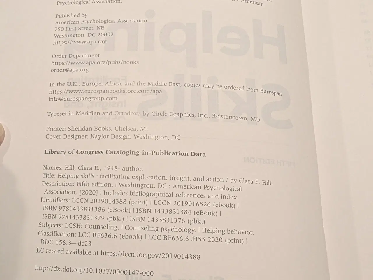 Billede 2 - Clara E. Hill Helping Skills bog
