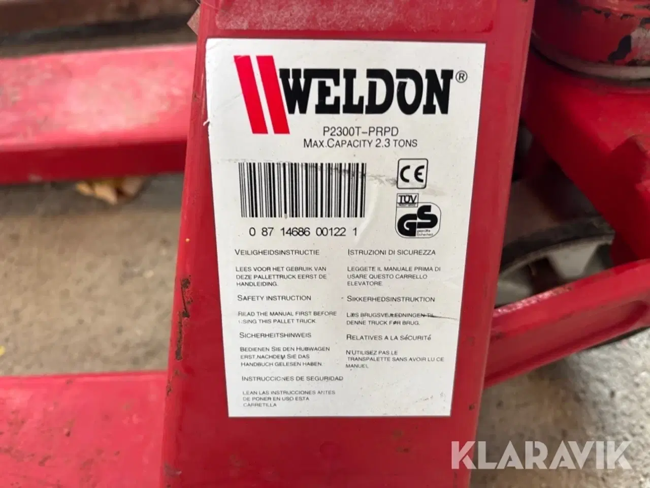 Billede 12 - Palleløfter Weldon P2300T-Prpd 2 styk
