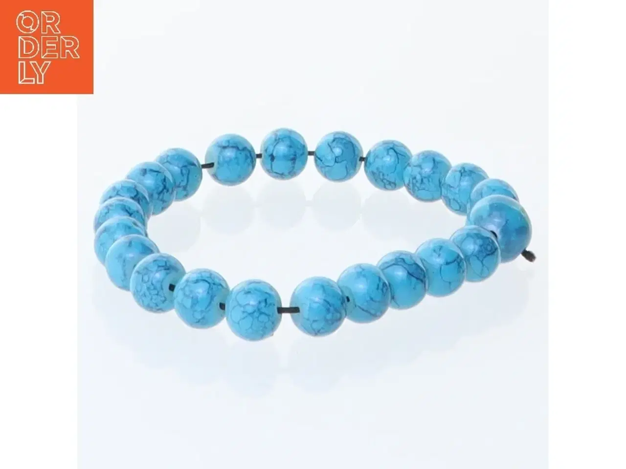 Billede 1 - Turkis perlearmbånd (str. Ø 6 cm)