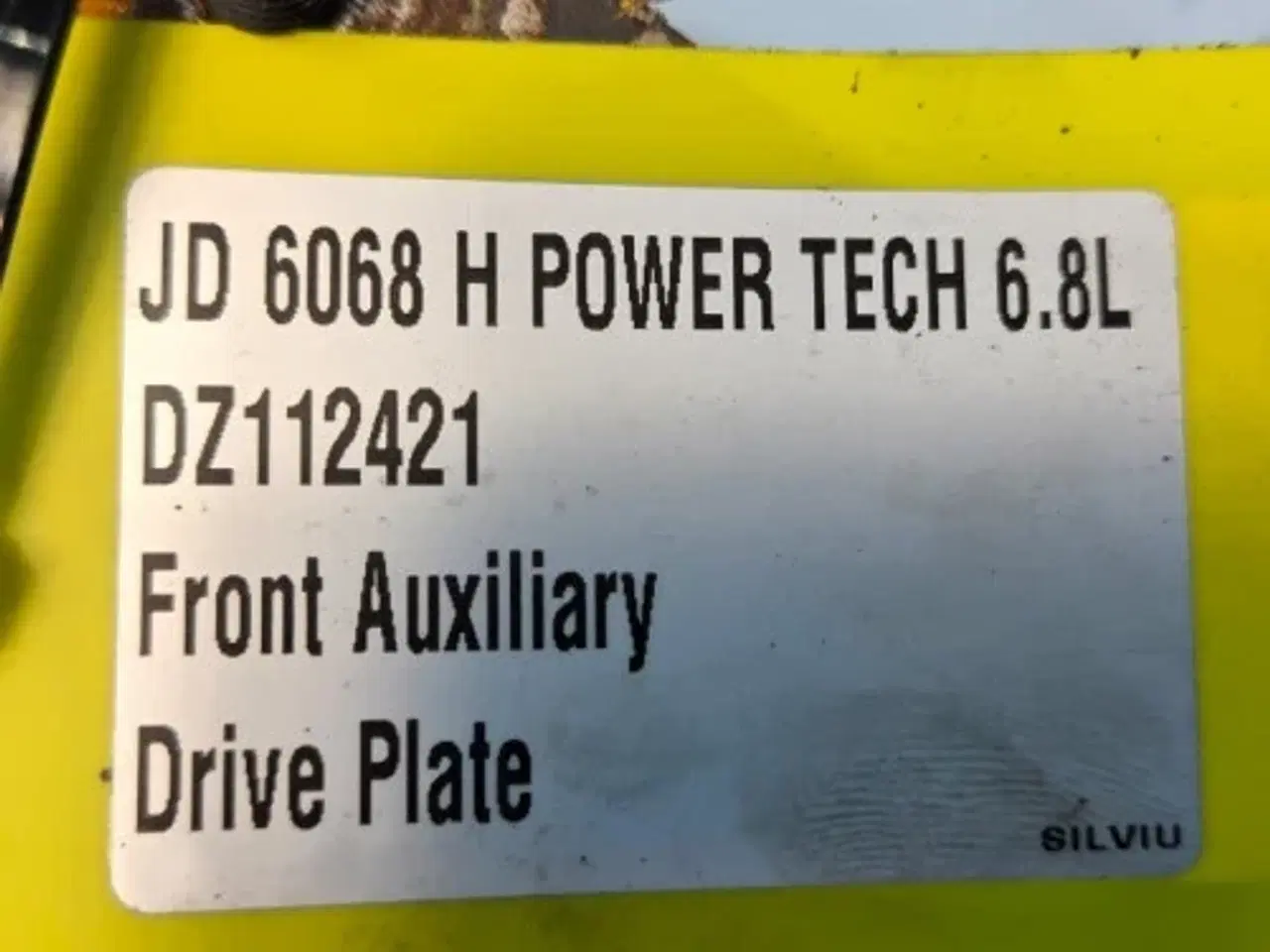 Billede 8 - John Deere  6068   Plade   DZ112421   