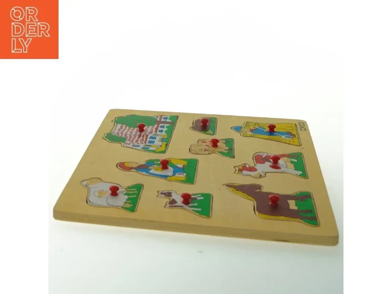 Billede 3 - Træpuslespil med bondegårdstema fra Vini-game (str. 30x22 cm)