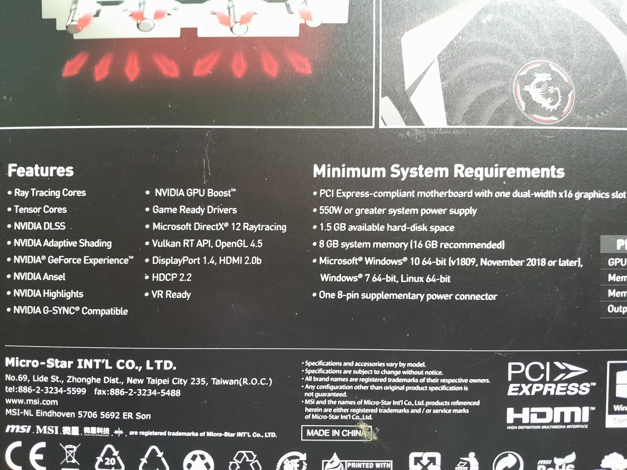 Billede 3 - MSI RTX 2060 SUPER grafikkort 8GB