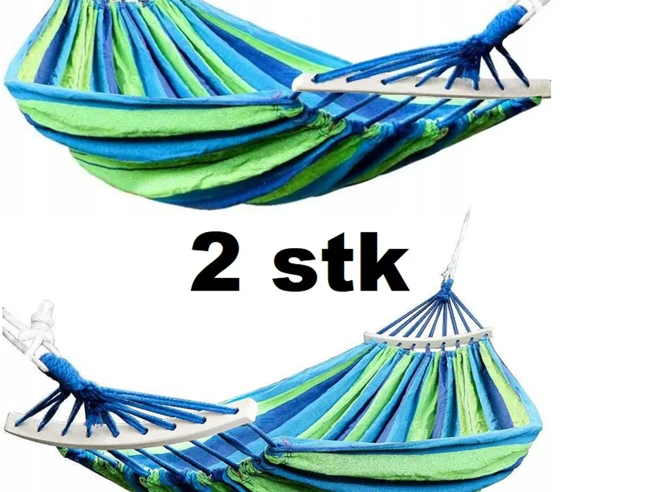 Billede 1 - NY! 2 x Dobbelt Hængekøje (200x150cm) + Taske