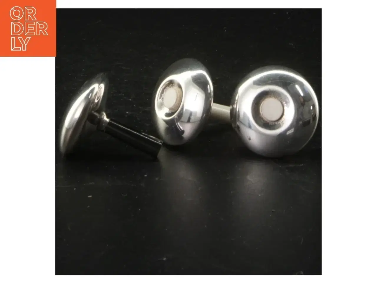 Billede 2 - Cohr Salt and Pepper set, Silver Coated Atla, Danish design, 1950’s (str. 5 x 5 cm)