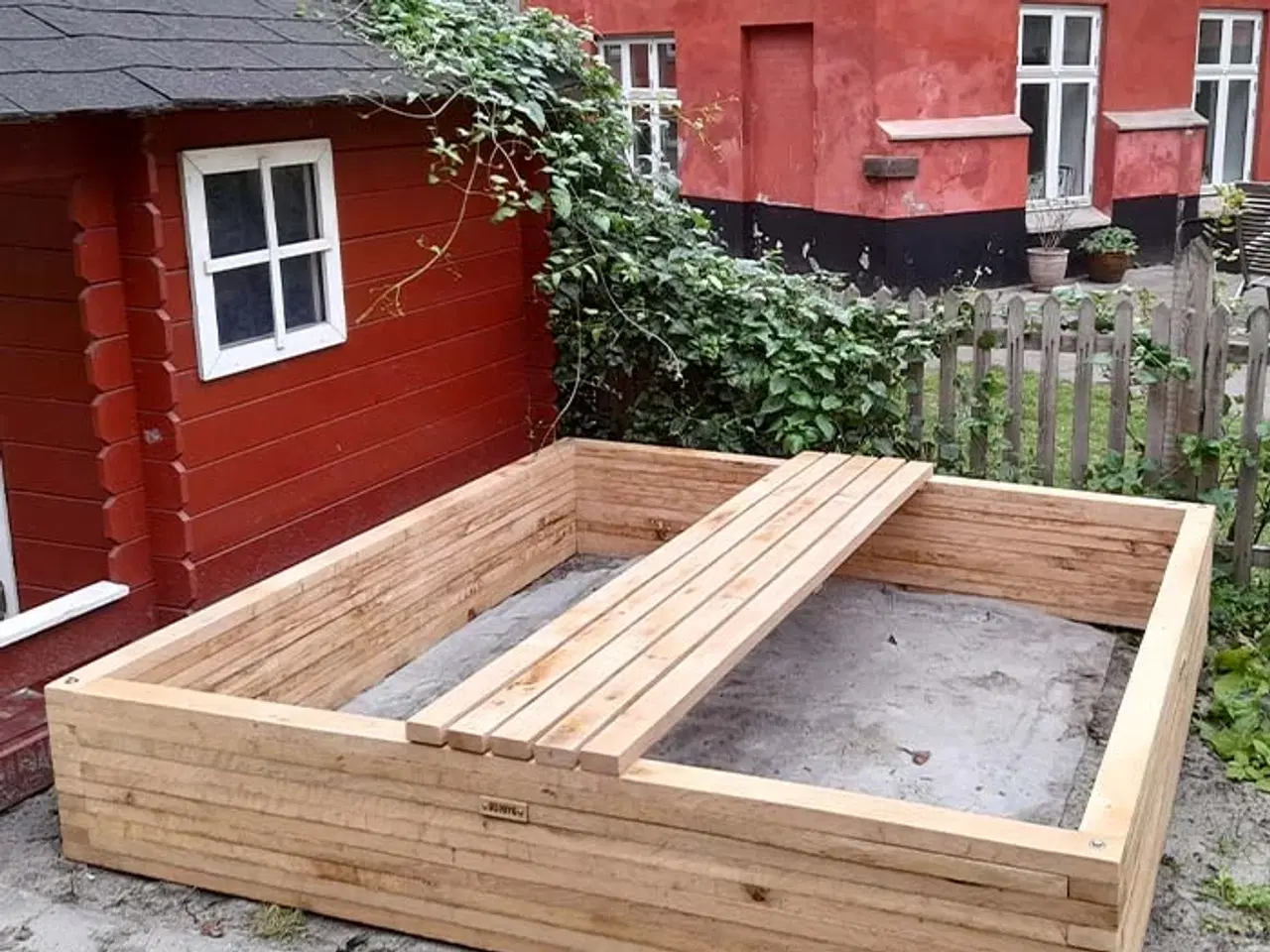 Billede 2 - Sandkasse, egetræ - byggesæt