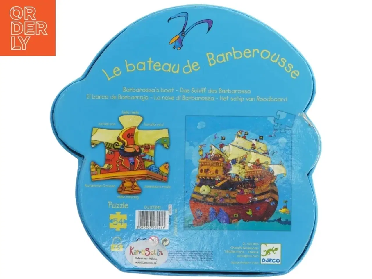 Billede 3 - Djeco Le bateau de Barberousse puslespil fra Djeco (str. 54. brikker)