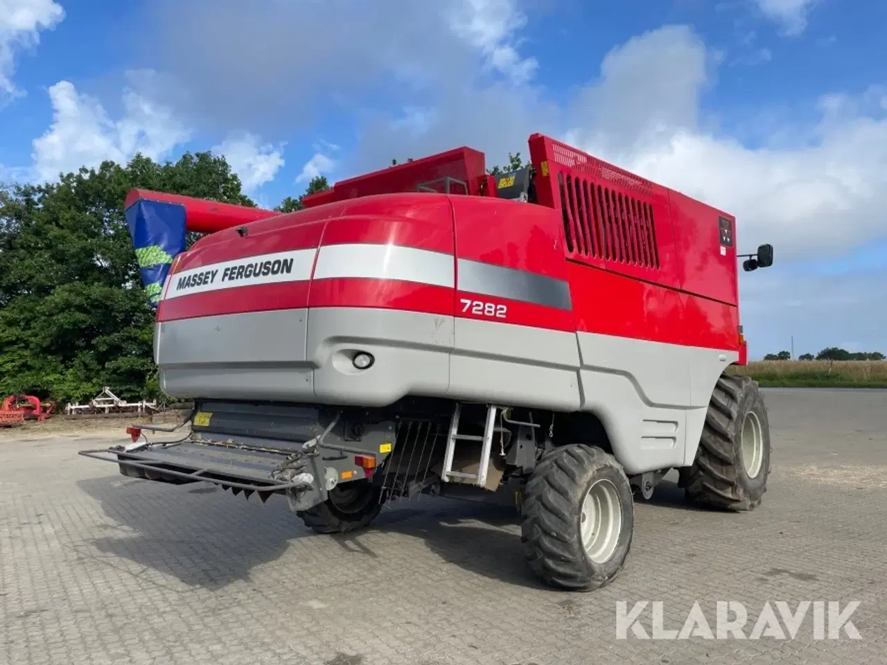 Billede 5 - Mejetærsker Massey Ferguson 7282 med skærebord & vogn