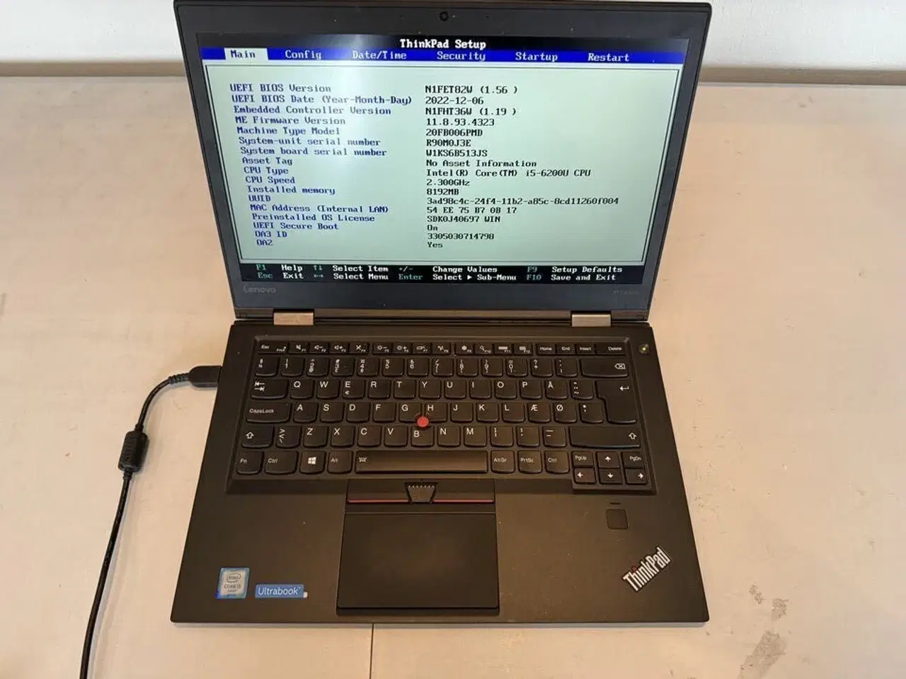 Billede 1 - Bærbar computer LENOVO X1 Carbon 4th Gen.