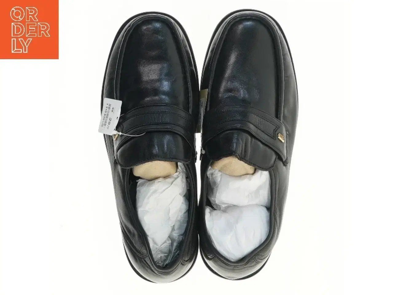 Billede 2 - Sorte nye læder loafers herresko str. 45 fra Claudio Conti (str. 45 )
