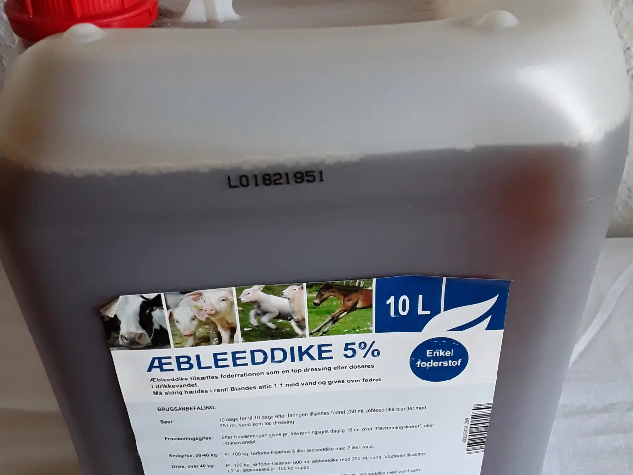 Billede 2 - Æbleeddike 5 % i 10 liter dunk til heste mv.