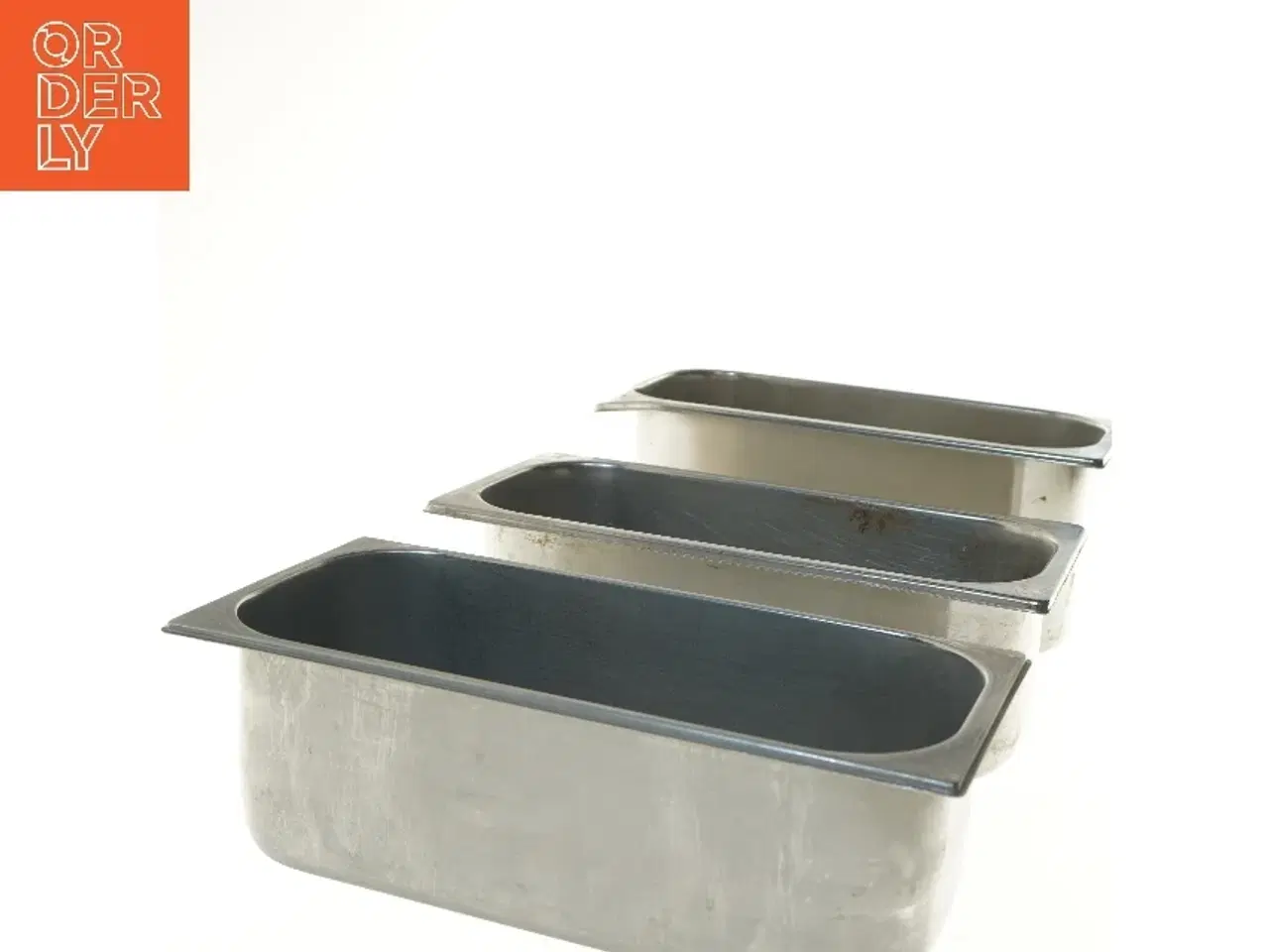 Billede 3 - Rustfri stål køkkenbeholdere (str. 36x17x12 og 36x17x14 cm)