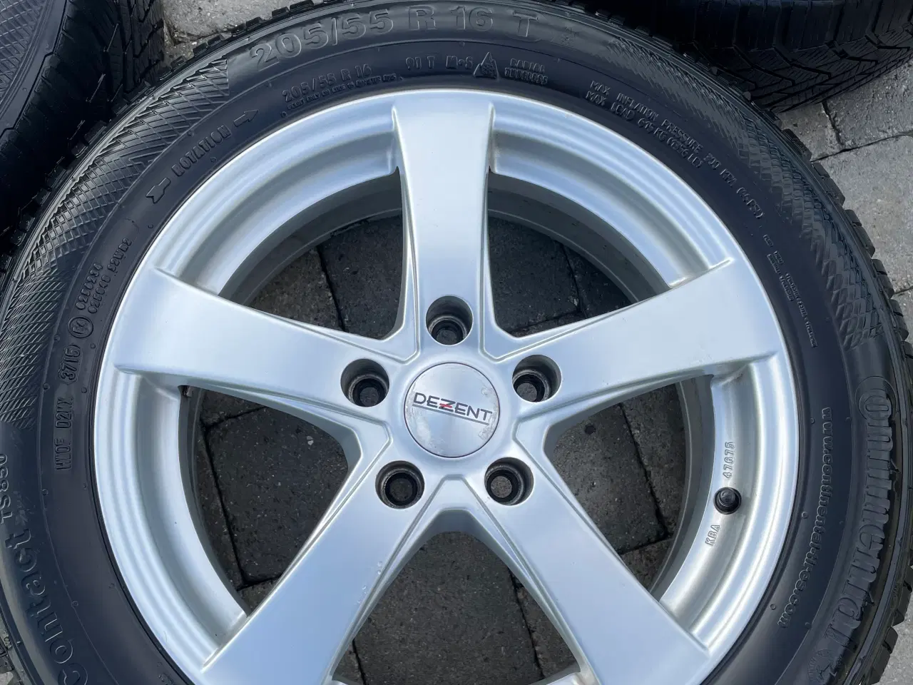 Billede 4 - Alu fælge med vinterdæk 16 T 5x114,3