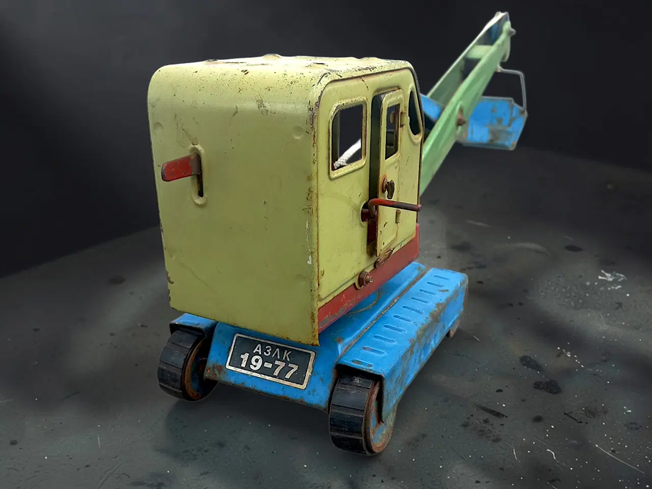 Billede 8 - Sovjetisk bliklegetøj kran AZLK original