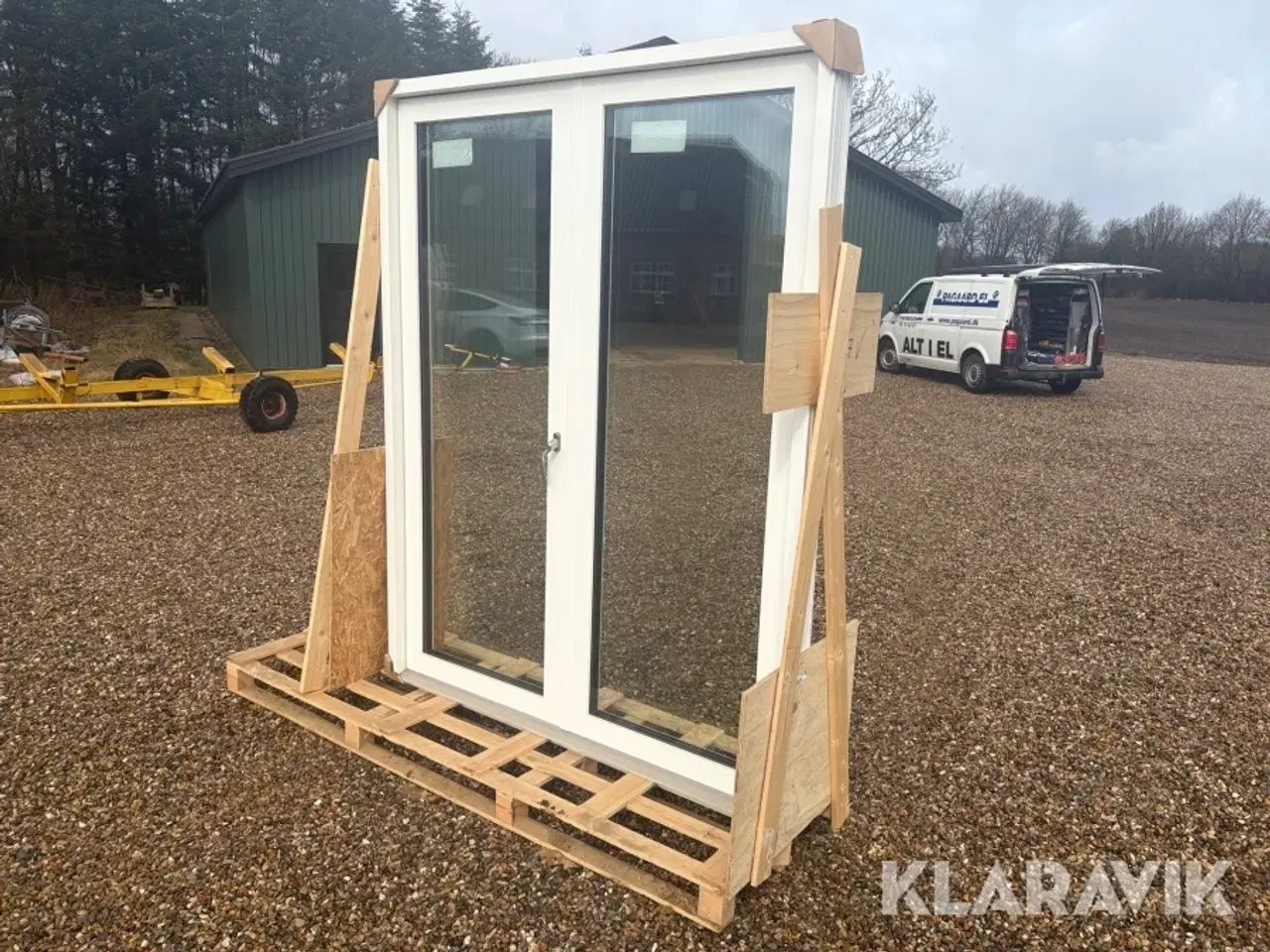 Billede 1 - Dobbelt terassedør Outline 3-lags træ/alu dobbelt dør