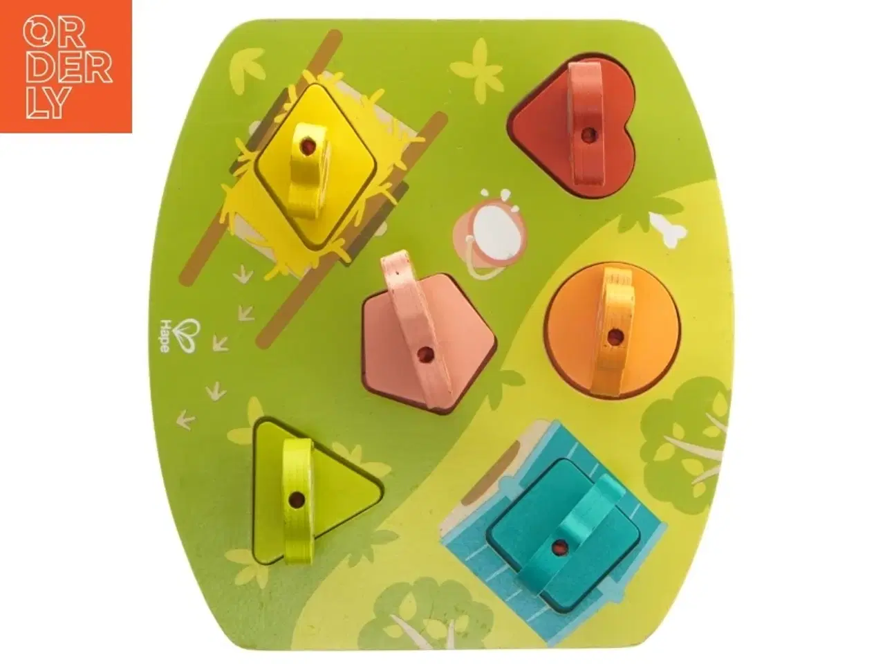 Billede 5 - Træpuslespil med lyd til børn fra Hape (str. 22x20,5 cm)