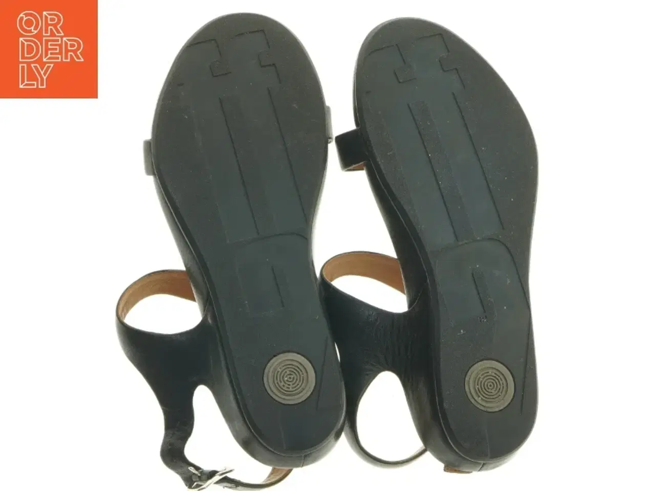 Billede 4 - Brugte sorte dame sandaler (str. 39 )