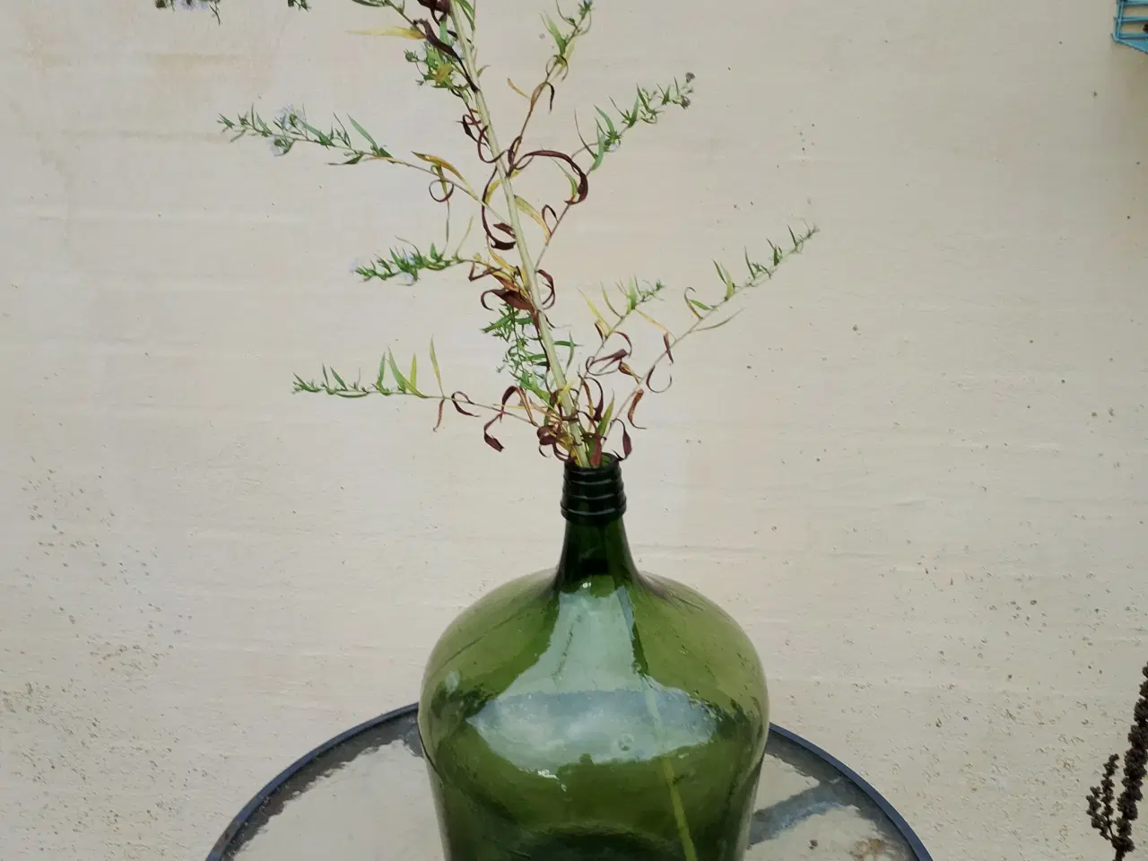 Billede 1 - Gammel grøn flaske