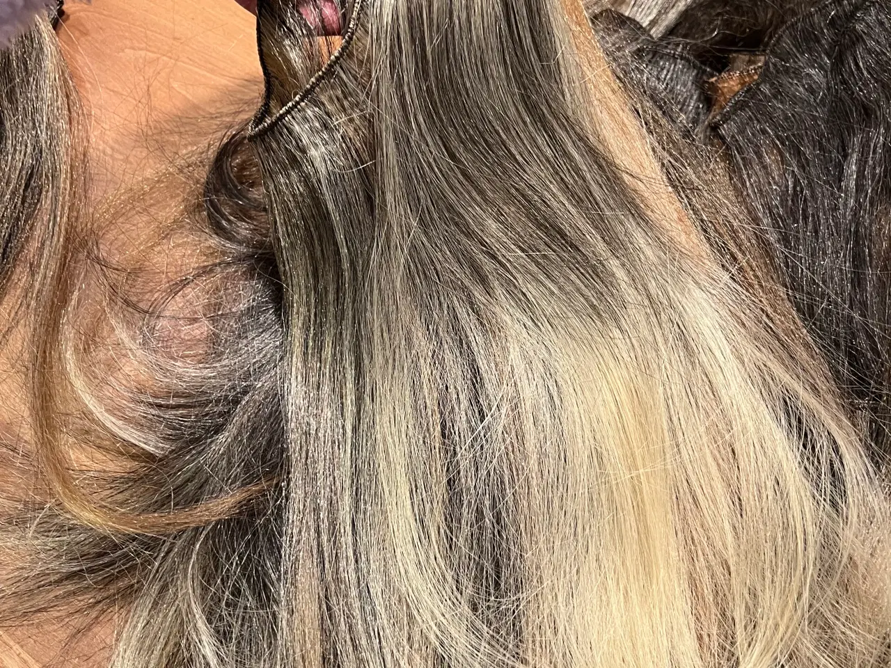 Billede 4 - Flerfarvet trenser hårextensions 