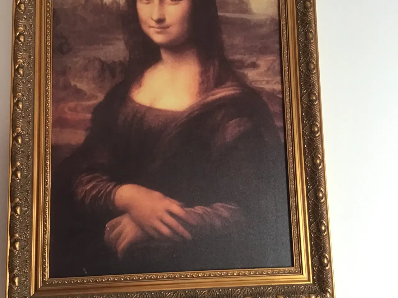Billede 1 - Billede  Mona Lisa H: 70 cm B: 50 cm Fint og velho