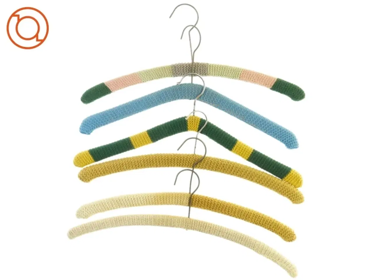 Billede 1 - Bøjler med betræk (str. 45 x 12 cm)