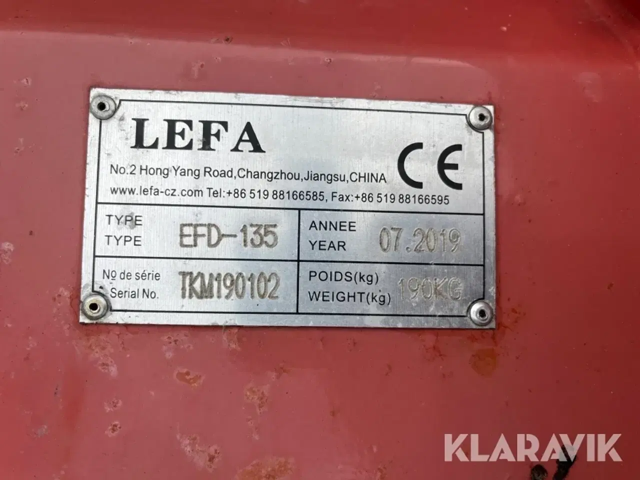 Billede 10 - Græsslåmaskine Lefa EFD-135