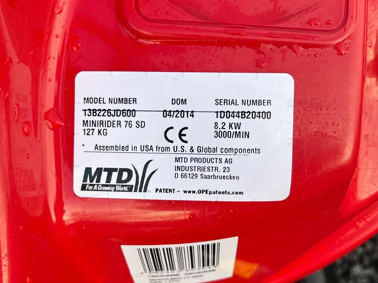 Billede 3 - Havetraktor MTD 76s 12 HK